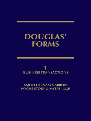 cover image of Douglas' Forms